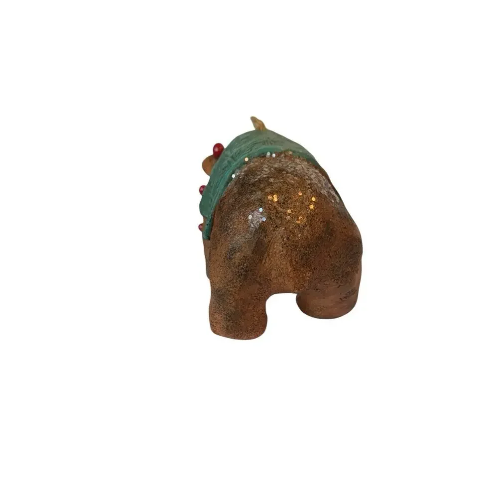 Midwest-CBK Lodge Bear with Blanket‎ Christmas Ornament Resin